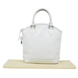 Pre Owned Louis Vuitton Ivory Epi Leather Lockit Tote
