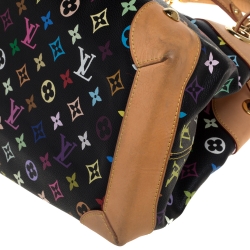 مملوكة مسبقًا Louis Vuitton Black Monogram Multicolore Canvas Ursula Bag