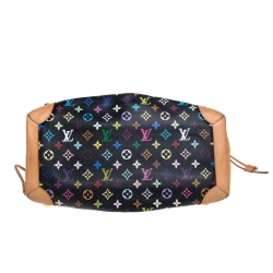 مملوكة مسبقًا Louis Vuitton Black Monogram Multicolore Canvas Ursula Bag