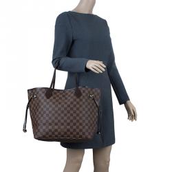 Louis Vuitton Damier Ebene Coated Canvas Neverfull MM