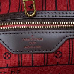 Louis Vuitton Damier Ebene Coated Canvas Neverfull MM