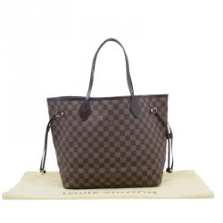 Louis Vuitton Damier Ebene Coated Canvas Neverfull MM