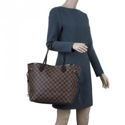 Louis Vuitton Damier Ebene Coated Canvas Neverfull MM