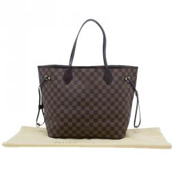 Louis Vuitton Damier Ebene Coated Canvas Neverfull MM
