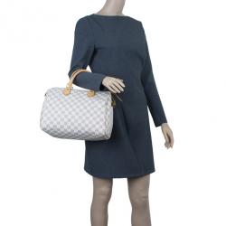 Pre Owned Louis Vuitton Damier Azur Canvas Speedy 30