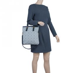 Louis Vuitton Beige Light Green Mini Lin Francoise Tote Bag at