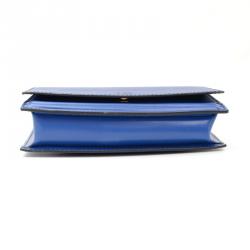 Pre Owned Louis Vuitton Blue Epi Leather Tilsitt Pochette