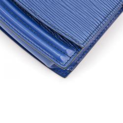 Pre Owned Louis Vuitton Blue Epi Leather Tilsitt Pochette