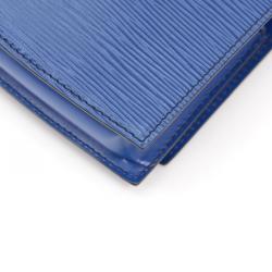 Pre Owned Louis Vuitton Blue Epi Leather Tilsitt Pochette