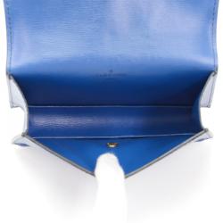 Pre Owned Louis Vuitton Blue Epi Leather Tilsitt Pochette