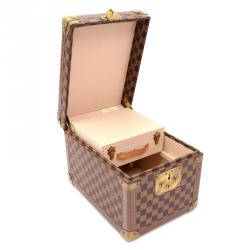 Louis Vuitton Limited Edition Damier Ebene Canvas Boite Flacons Beauty Cosmetic Trunk Case