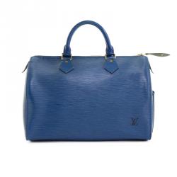 Louis Vuitton Blue Epi Leather Speedy 30
