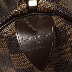 Pre Owned Louis Vuitton Damier Ebene Canvas Speedy 30 Bag