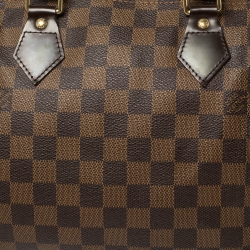 Pre Owned Louis Vuitton Damier Ebene Canvas Speedy 30 Bag