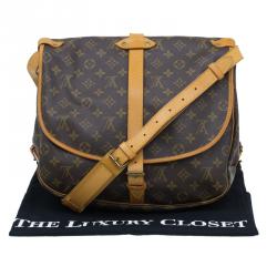 Pre Owned Louis Vuitton Monogram Canvas Saumur Messenger 35 Bag