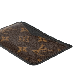 Pre Owned Louis Vuitton Monogram Macassar Canvas Neo Porte Cartes Card Holder