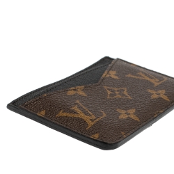 Pre Owned Louis Vuitton Monogram Macassar Canvas Neo Porte Cartes Card Holder