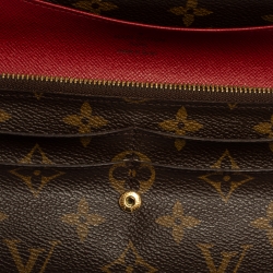 Pre Owned محفظة لوي فيتون اميلي كانفاس مونوغرامية