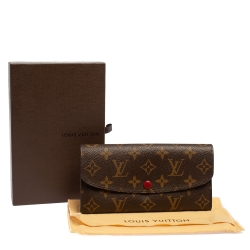 Pre Owned محفظة لوي فيتون اميلي كانفاس مونوغرامية