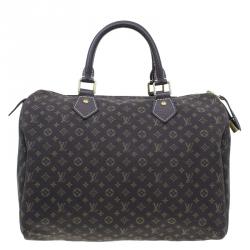 Pre Owned Louis Vuitton Monogram Canvas Mini Lin Speedy 30 Bag
