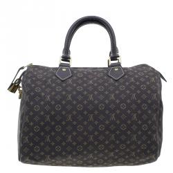 Pre Owned Louis Vuitton Monogram Canvas Mini Lin Speedy 30 Bag
