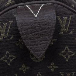 Pre Owned Louis Vuitton Monogram Canvas Mini Lin Speedy 30 Bag