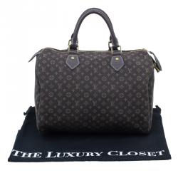 Pre Owned Louis Vuitton Monogram Canvas Mini Lin Speedy 30 Bag
