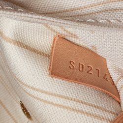 Pre Owned Louis Vuitton White Damier Azur Canvas Neverfull MM Tote