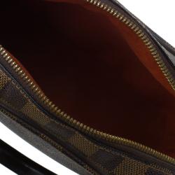 Pre Owned حقيبة لوي فيتون ميني ساريا كانفاس دامييرإيبين