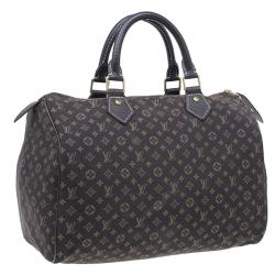 Pre Owned Louis Vuitton Monogram Canvas Mini Lin Speedy 30