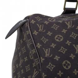 Pre Owned Louis Vuitton Monogram Canvas Mini Lin Speedy 30