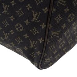 Pre Owned Louis Vuitton Monogram Canvas Mini Lin Speedy 30