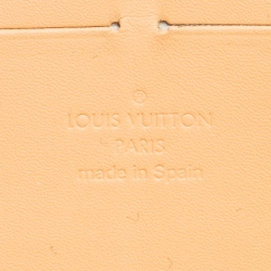 مملوكة مسبقًا محفظة لوي فيتون سحاب كانفاس مونوغرامية متعددة الألوان سوداء