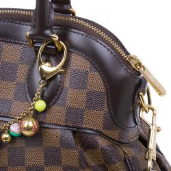 Pre Owned Louis Vuitton Damier Ebene Canvas Trevi Charm Satchel PM Bag