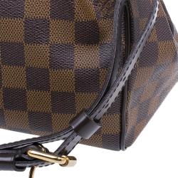 Pre Owned Louis Vuitton Damier Ebene Canvas Trevi Charm Satchel PM Bag
