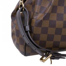 Pre Owned Louis Vuitton Damier Ebene Canvas Trevi Charm Satchel PM Bag