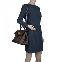 Pre Owned Louis Vuitton Damier Ebene Canvas Bergamo Satchel MM Bag