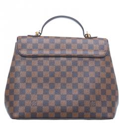 Pre Owned Louis Vuitton Damier Ebene Canvas Bergamo Satchel MM Bag