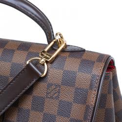 Pre Owned Louis Vuitton Damier Ebene Canvas Bergamo Satchel MM Bag