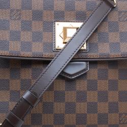 Pre Owned Louis Vuitton Damier Ebene Canvas Bergamo Satchel MM Bag