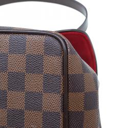 Pre Owned Louis Vuitton Damier Ebene Canvas Bergamo Satchel MM Bag