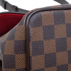 Pre Owned Louis Vuitton Damier Ebene Canvas Bergamo Satchel MM Bag