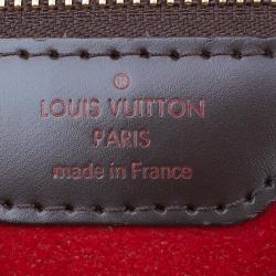 Pre Owned Louis Vuitton Damier Ebene Canvas Bergamo Satchel MM Bag