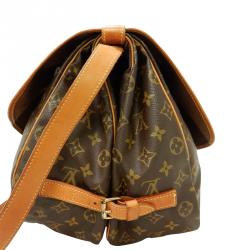 Pre Owned Louis Vuitton Monogram Canvas Messenger Saumur 35