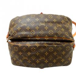 Pre Owned Louis Vuitton Monogram Canvas Messenger Saumur 35