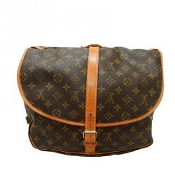 Pre Owned Louis Vuitton Monogram Canvas Messenger Saumur 35