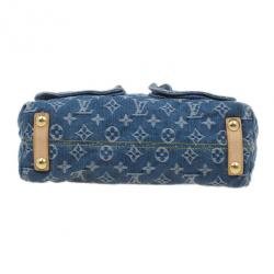 Pre Owned Louis Vuitton Denim Monogram Baggy PM