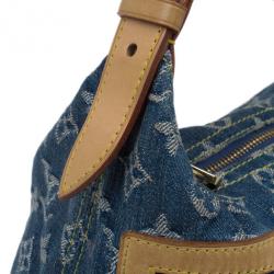 Pre Owned Louis Vuitton Denim Monogram Baggy PM