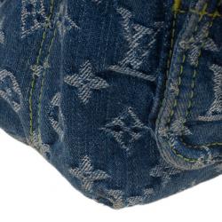 Pre Owned Louis Vuitton Denim Monogram Baggy PM