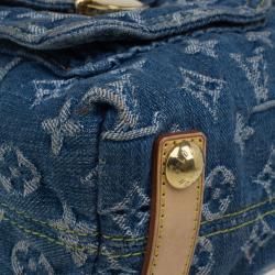 Pre Owned Louis Vuitton Denim Monogram Baggy PM